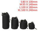 4Pcs Neoprene Camera Lens Pouch Soft Bag Case Protector For Canon Nikon Sony Set