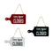 3pcs Open Closed Sign Welcome Wooden Hanging Plaque for Door Window Bar Cafe