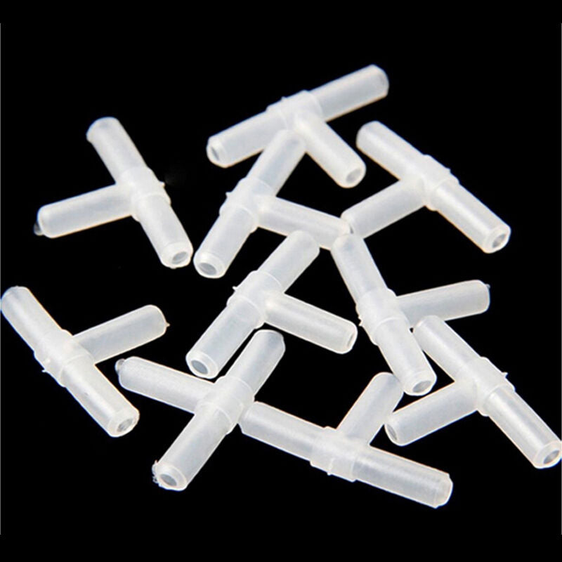 20Pcs 3-Way Air Line Tubing Joints Connectors Aquarium Fish Tank Plastic  3C