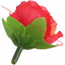 50 pcs 3cm artificial silk roses heads wedding flower decoration, red A1S5