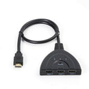 3 Port 1080P HDMI AUTO Switch Splitter Switcher HUB Box Cable for DVD HDTV