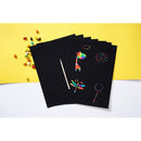10 Sheets A4 magic art painting paper with drawing stick kids gift toyBX