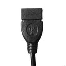 3.5mm Male AUX Audio Jack to USB 2.0 TypeA Female OTG Converter Adapter Cable x1