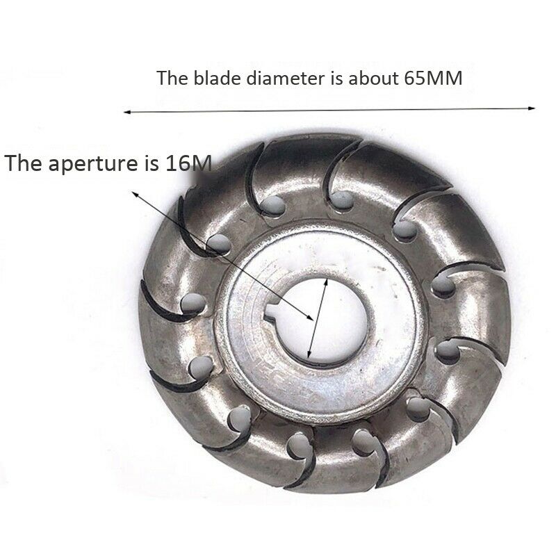 12 Teeth 16mm Multifunctional High Hardness Wood Carving Disc Angle Grinder W5V7