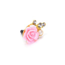 2x 3.5mm Rose Crystal Anti Dust Cap Earphone Jack Plug Stopper For Cell Phon  Ew