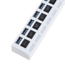 7 Ports USB 3.0 Hub AC Power Adapter Cable with On/Off Switch for PC Laptop