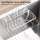 2 In 1 For Kitchen Stainless Steel Sink Organizer Space Saving Draining Rack