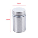 Advertisement Fixing Screws Glass Standoff Pins 12mmx20mm 30 Pcs