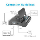 Dock for Nintendo Switch to HDMI TV Adapter Charger with USB 3.0 Type-C