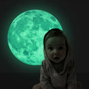 Creative Moon Luminous Wall Stickers Fluorescent Kids DIY Bedroom Decor(Medium)