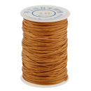 70 Meters Waxed Cord Sewing String Line Thread for Leather Craft 1.2mm Brown