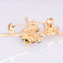Dancing Ballet Girl  Rhinestone Brooch Pin Jewelry Women Bouquet Accessory FT