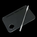 Cosmetic Acrylic Nail Art Makeup Polish Mixing Palette Stainless Steel Spatula,a