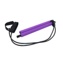 Yoga Resistance Band Pilates Stick Home Gym Fitness Equipment (Purple) A