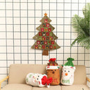 1pc Hanging Christmas Advent Calendar Countdown To Christmas Tree OrnamentsB Nw