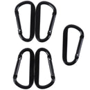 5x Strong Load-bearing D Carabiner Spring Snap Clip Hooks Belts Hook Clasp OZ