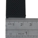 22MM Mens Waterproof Sport Silicone Rubber Deployment Buckle Watch Strap Band
