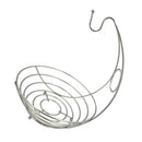 Stainless Steel Metal Wire Fruit Bowl With Banana Hanger Tree Hook Storage