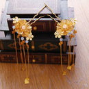 Handcrafted Chinoiserie Crystal Hair Sticks