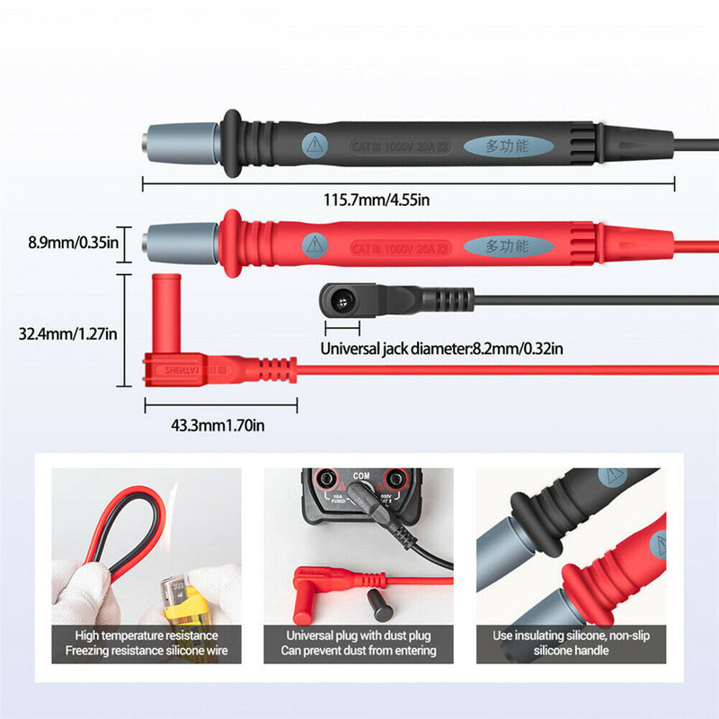 PT1028 22 in 1 Multi-function Multimeter Leads Combination Test Cable Universal