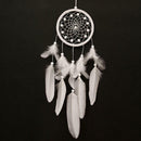 White Feather Dream Catcher Feather Bead Hanging Decoration Ornament