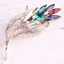 Crystal Rhinestone Wheat Brooch Pin Women Jewelry Coat Flower Wedding BridMO