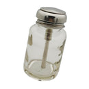 4 Pcs 80ml Empty Glass Nail Polish Remover Liquid Press Pump Dispenser Bottle