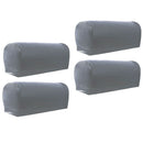 4pcs Stretchy Sofa Armrest Cover Armchair Slipcovers for Couch Arms Gray