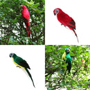 2 Pieces White Realistic Looking Macaw Parrot Feathered Birds Artificial