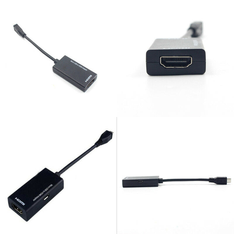 Micro USB 2.0 MHL To HDMI Cable Adapter 1080P For Android Smart Phone Connectors