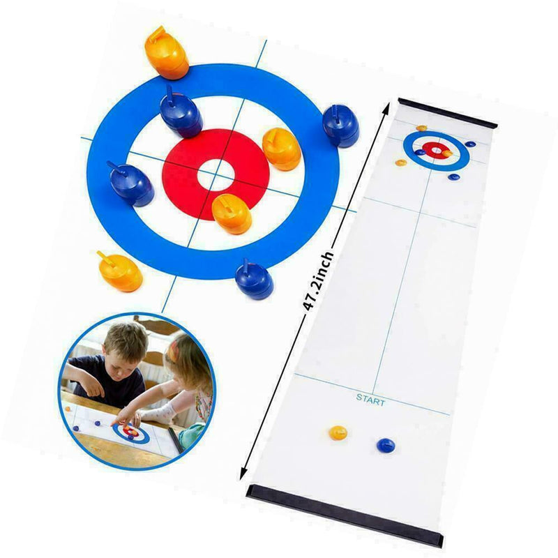Table Top Curling Family Game For Children and Adults Educational Game Dart L4X1