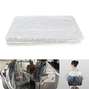 100 Pieces Disposable Plastic Hair Cutting Cape Salon Gowns Salon Capes Apron