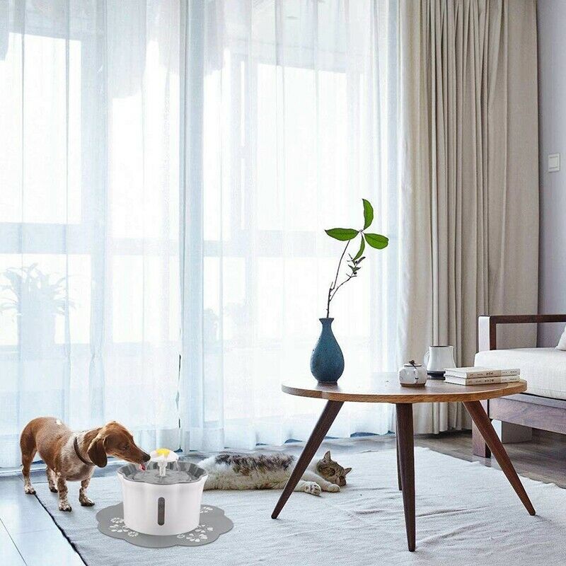 Cat Water Fountain, 2.6L/88Oz Dog Water Fountain, Flower Drinking Water Fou