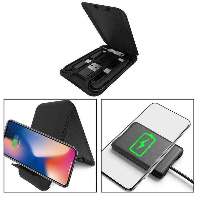 1* Multi-function Data Line Conversion Head Wireless Charger Storage Bag B7O6