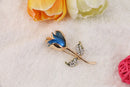 Crystal Rhinestone Rose Flower Wedding Pin Brooch Scarf Clip Bouquet Decoration