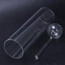 Glass Oil Lamp Candlelight Dinner Candle Holders Transparent Cylinder Hook  S1K5