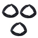 3pcs Durable Black Rear Wheel Inner Tube Replacement Motorcycle Tires Parts .