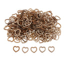 250pc Wooden MINI HOLLOW HEART Embellishments wedding craft card scrapbooks