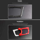 Carbon Fiber Headlight Switch Buttons Decorative Frame Cover Trim Dashboard