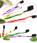 4x  Bamboo Charcoal Double Ultra-Soft Teeth Toothbrush B Cy