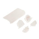 White Bullet Button Thumbstick D-pad L R Mod For PS4 Playstation Controller