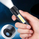 Portable T6 COB LED Flashlight Torch 18650 USB Lamp Light Camping Rechargeable#