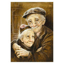 4 Pack Elderly Couple DIY 5D Diamond Painting Full Drill Cross Stitch Home Decor