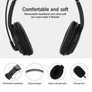 USB Headset Noise Cancelling Headphone + Microphone Mic for PC Computer Gamer