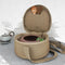 Zipper Closure Portable Canvas Waterproof Carry Bag Buddhism Singing Bowl Round