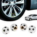 4pcs Football Soccer Style Car Wheel Tire Tyre Air Valve Stem Caps Covers