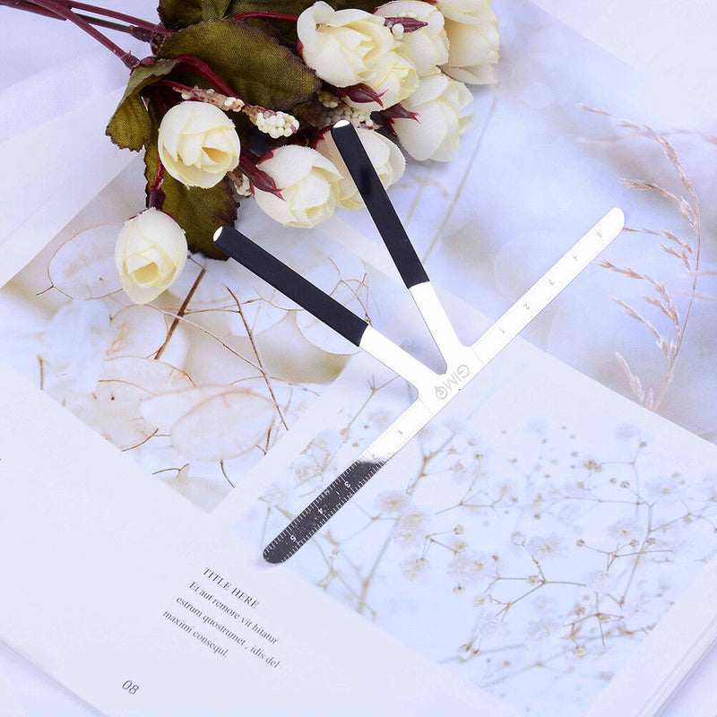 Microblading Eyebrow Stencil Makeup Reusable Measuring Shaper Tattoo RulerHP