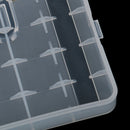 Battery Storage Box Holder Transparent Portable Hard Plastic Large CapacitySEAU