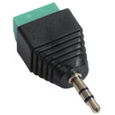 5pcs 3.5mm (1/8inches) Stereo Audio Male to AV 3-Screw Terminal Female Conn Y2Q9
