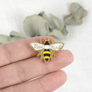 Cartoon Honeybee Enamel Brooch Pins Decoration Bag Clothes Corsage Badge Jewel&+